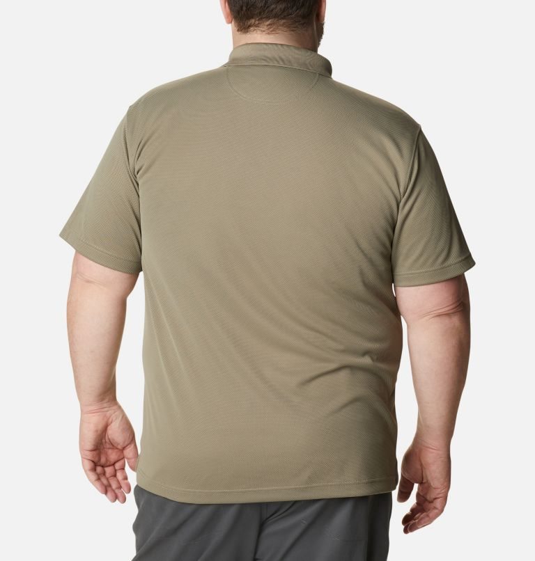 Men's Columbia Utilizer Polo Shirts Olive | Plus Size CA-LL348